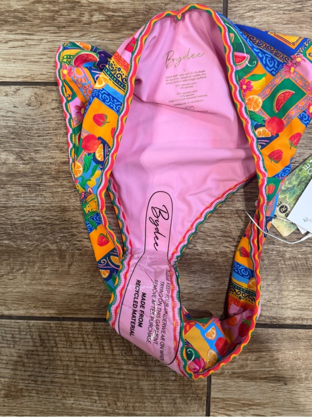 Bydee Panama bikini bottom in Frutta Size Large NEW WITH TAGS! - Picture 9 of 16